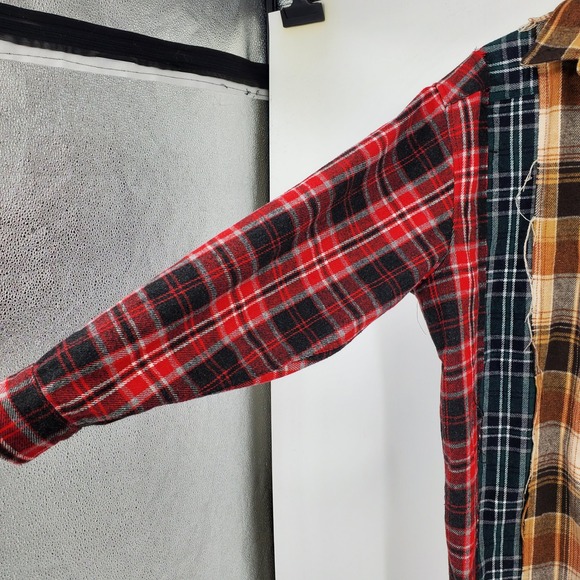 Better Be Grunge Holiday Party Mixed Plaid Cottagecore Prep Red Midi Dress S - Picture 4 of 9